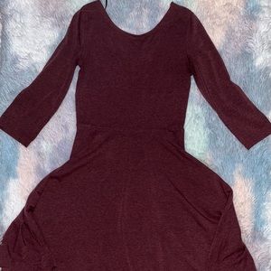 🌺H&M Reddish/Black Scoop Dress